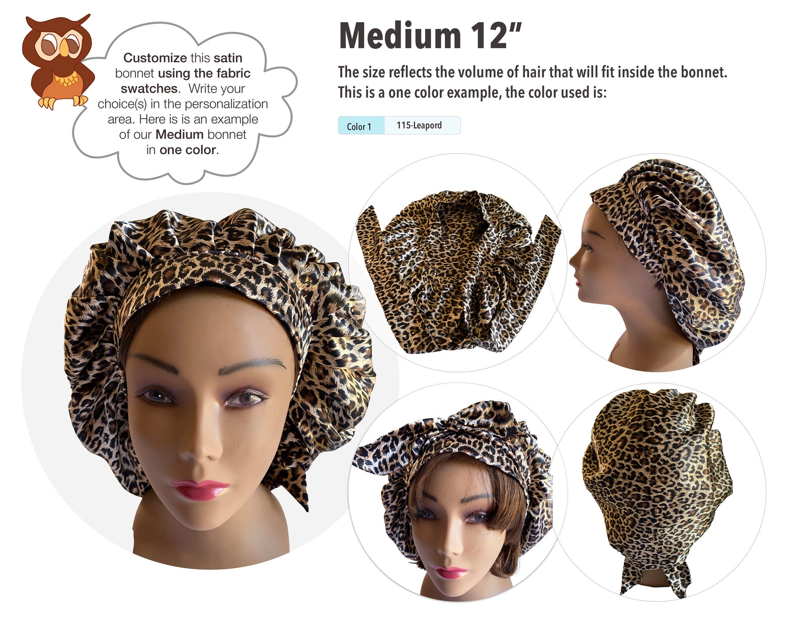 Handmade Custom Reversible Oversized Satin Bonnet Etsy UK