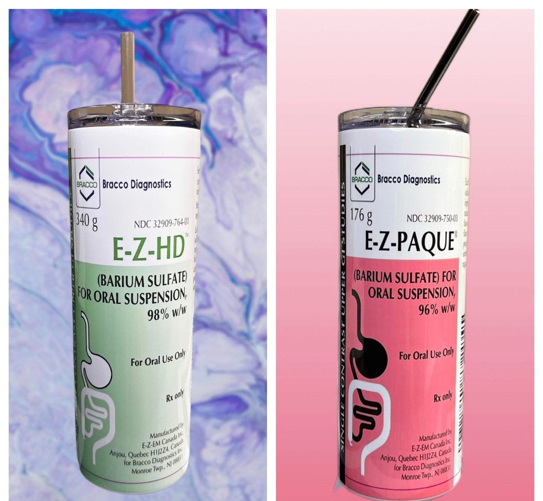 EZ Hd/paque Thick or Thin Barium Sulfate Upper GI Tumbler Etsy