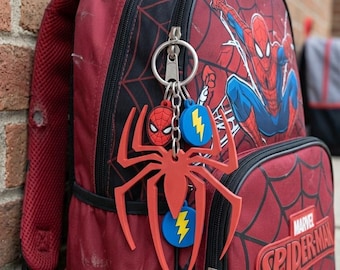 Brelok z logo Spider-Mana i Pająka | Drukowany w 3D dodatek do Web-Slingera