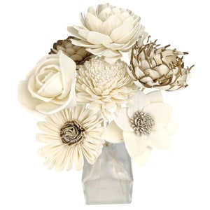 Assorted Sola Wood Flowers on Reed Stems