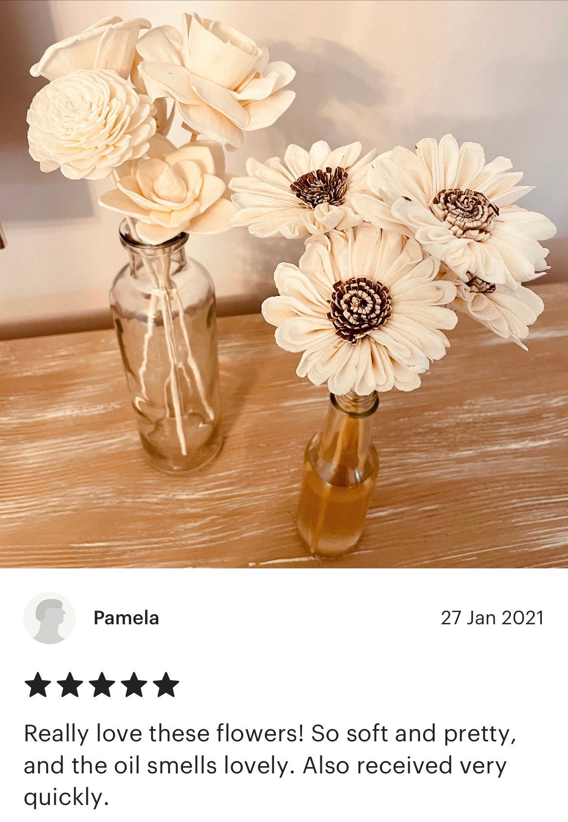 Sola Wood Sunflowers on Reed Stems Set of 5 Dried Flower - Etsy Denmark