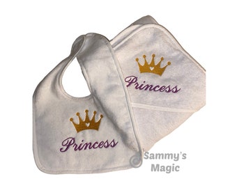 Set geborduurd Princess