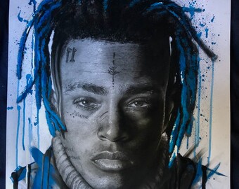 絵  xxxtentacion XXXTentacion Art Print by Zenon Jimenez - Velvetify dot com