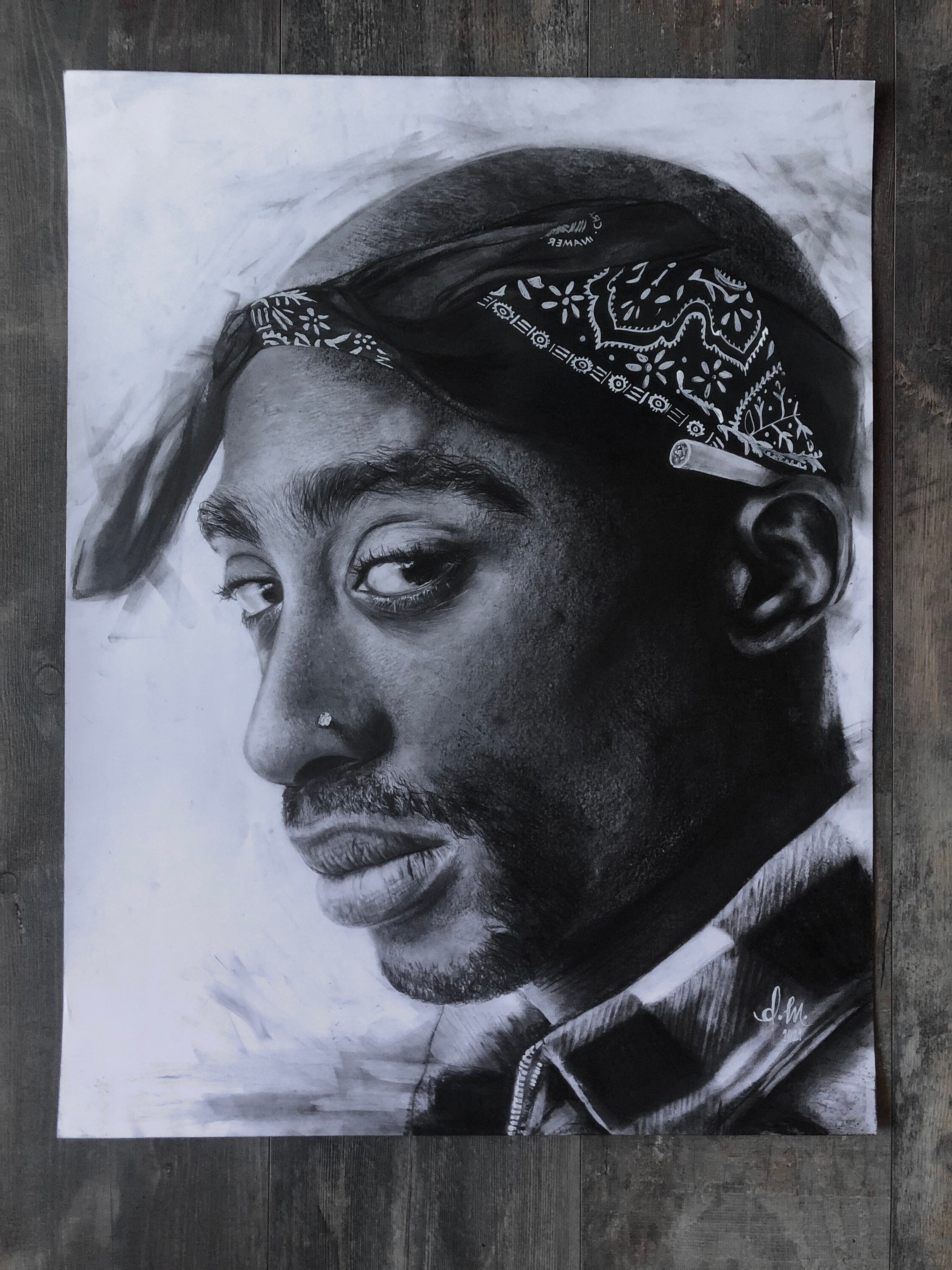 Portrait 2pac - Etsy