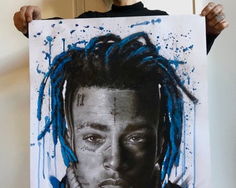 Xxxtentacion ポートレート 65x50cm - Etsy 日本