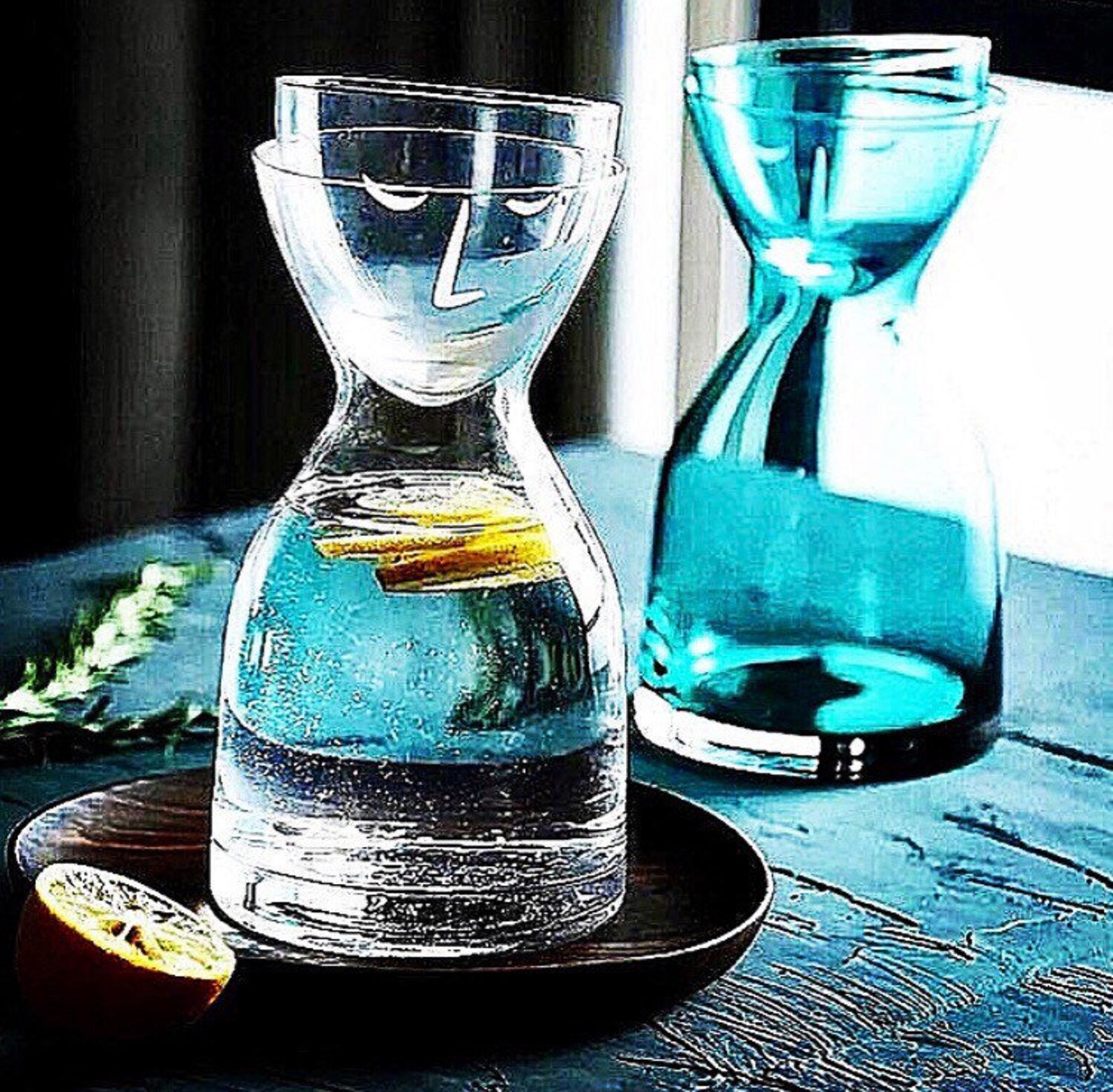 Minimalist Bedside Carafe Bedside Water Carafe Tumbler Etsy