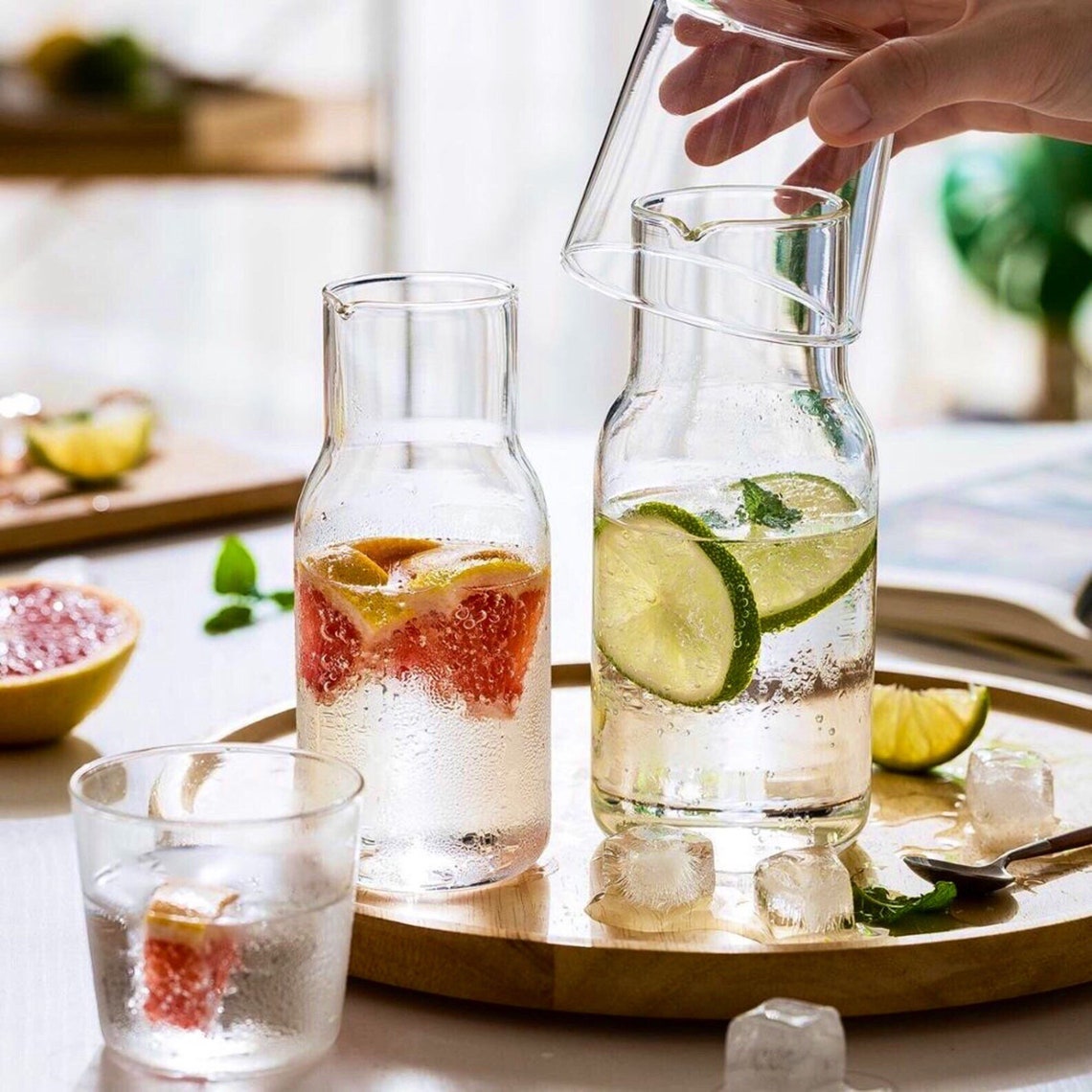 Bedside Carafe Carafe Set Bedside Water Carafe Tumbler Etsy