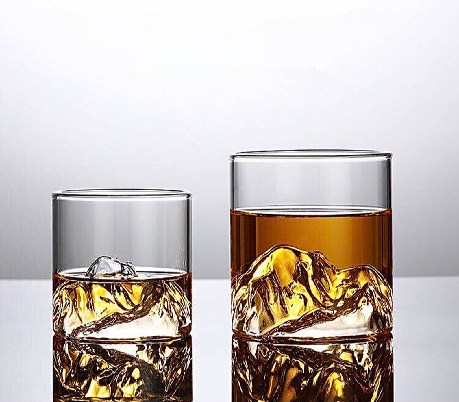 Mountain Whiskey Glass Whiskey Glass Set Whiskey Glass Etsy