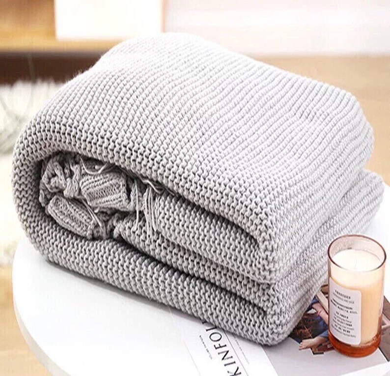 Sage Green Throw Blanket Soft Knit Throw Blanket Throw Etsy