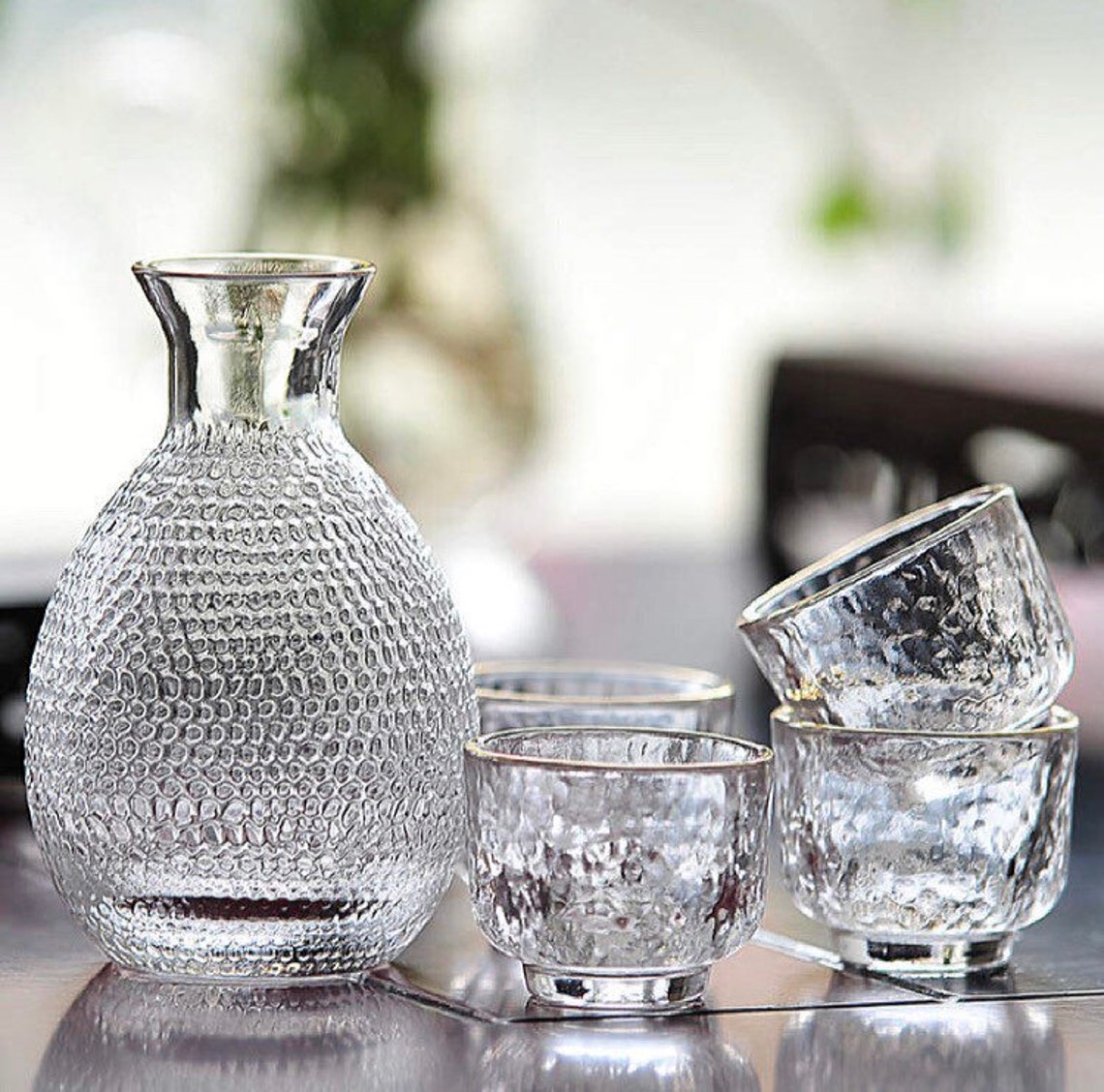 Japanese Wine Decanter Set Carafe Set Sake Decanter Etsy