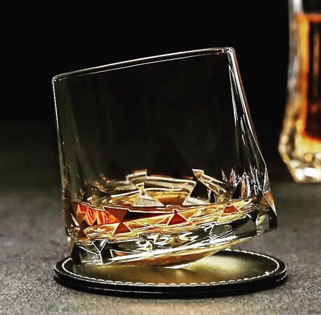 Veluddannet Arrangement Myre Rocks Whiskey Glasses Etched Whiskey Glass Set Old Fashioned - Etsy