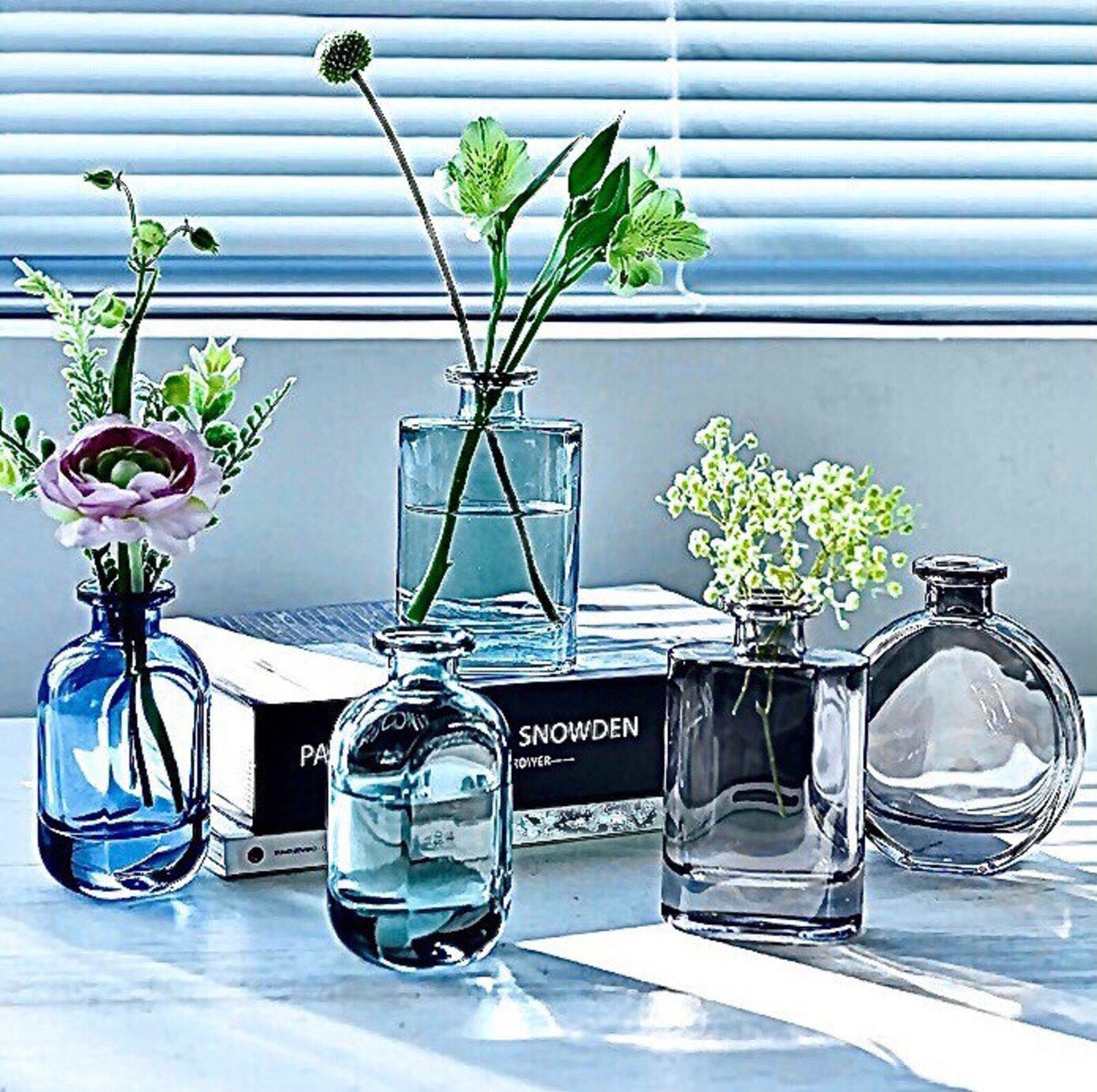 Minimalist Glass Bud Vases Stained Glass Vases Modern Vase Etsy India