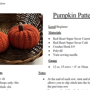 Pumpkin Crochet Pattern