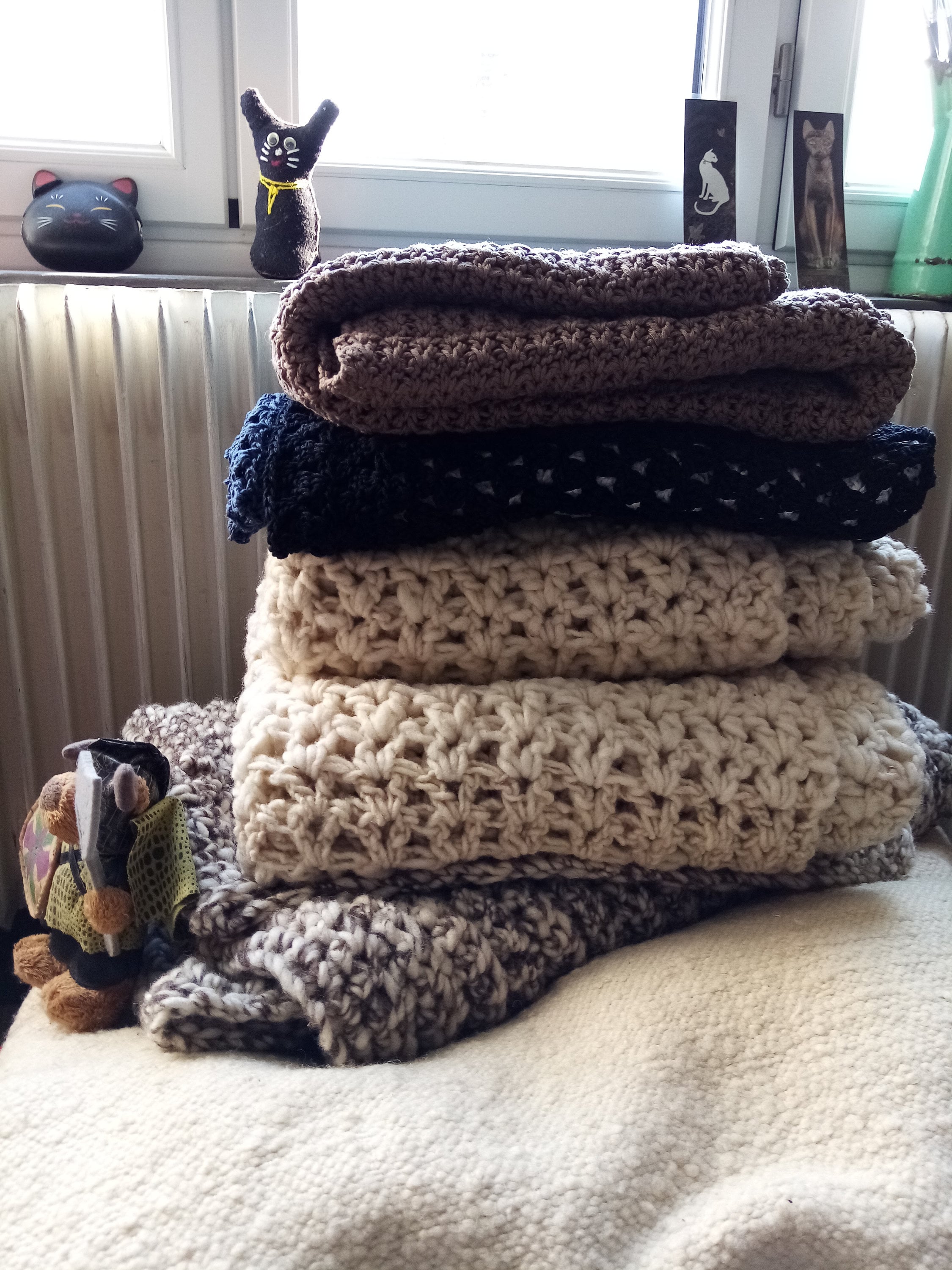 Plaids En, Laine Merinos, et Coton Entre Autres. Totalement Personnalisés.