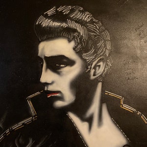 James Dean rebel without a cause black & white