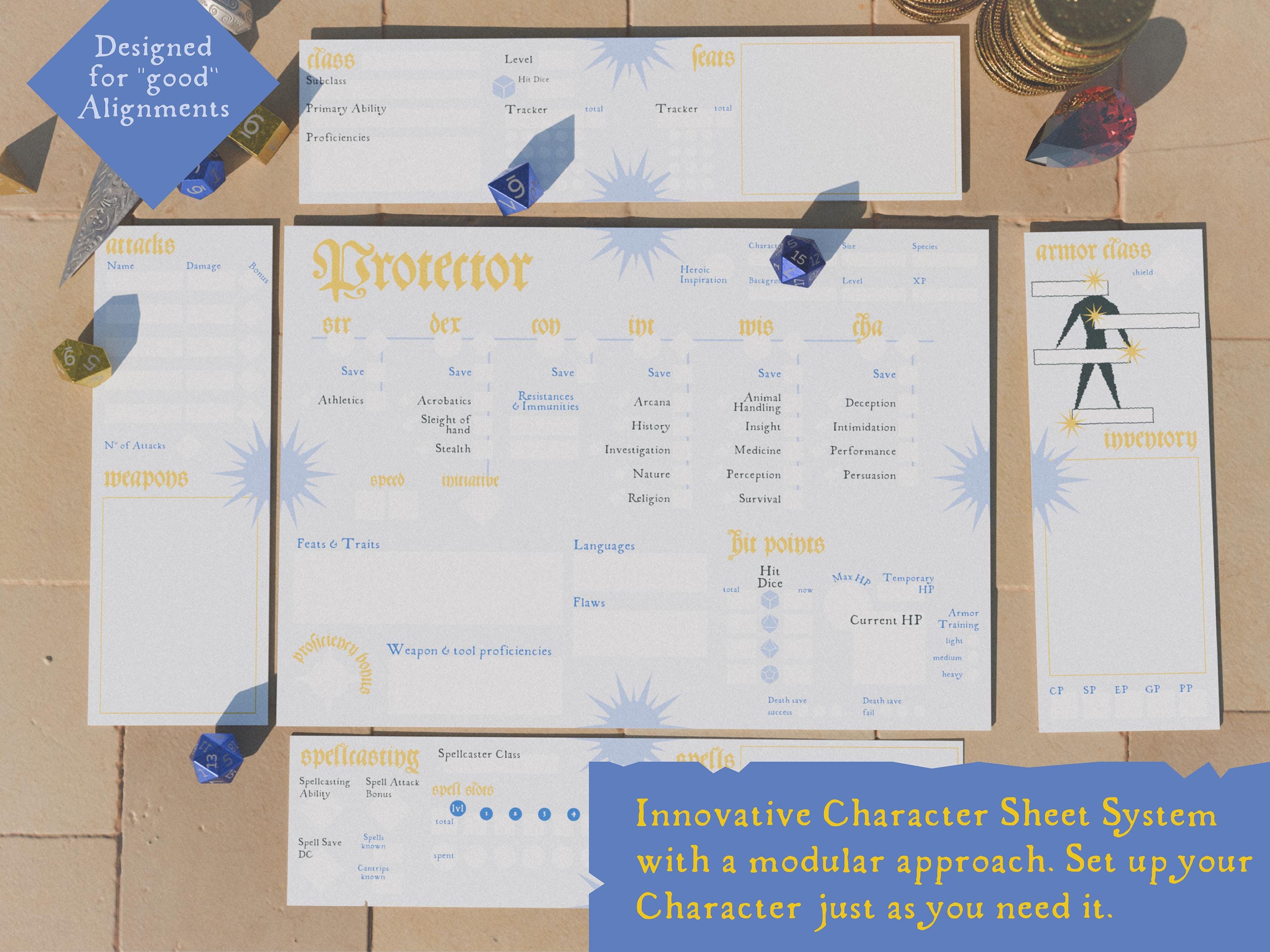 Dnd Character Sheet Bundle
