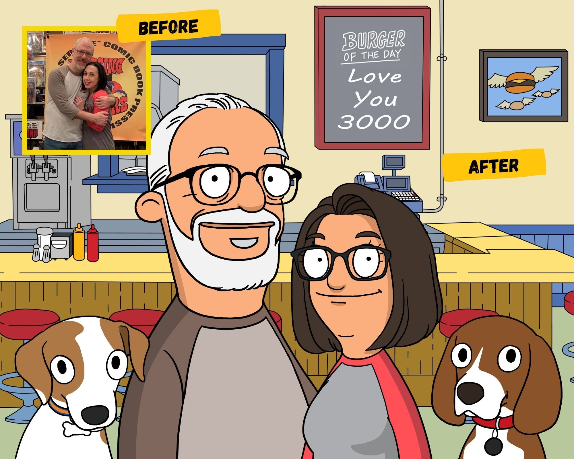 FATHER'S DAY SALE Bobs Burgers Portraits Bobs Burgers | Etsy