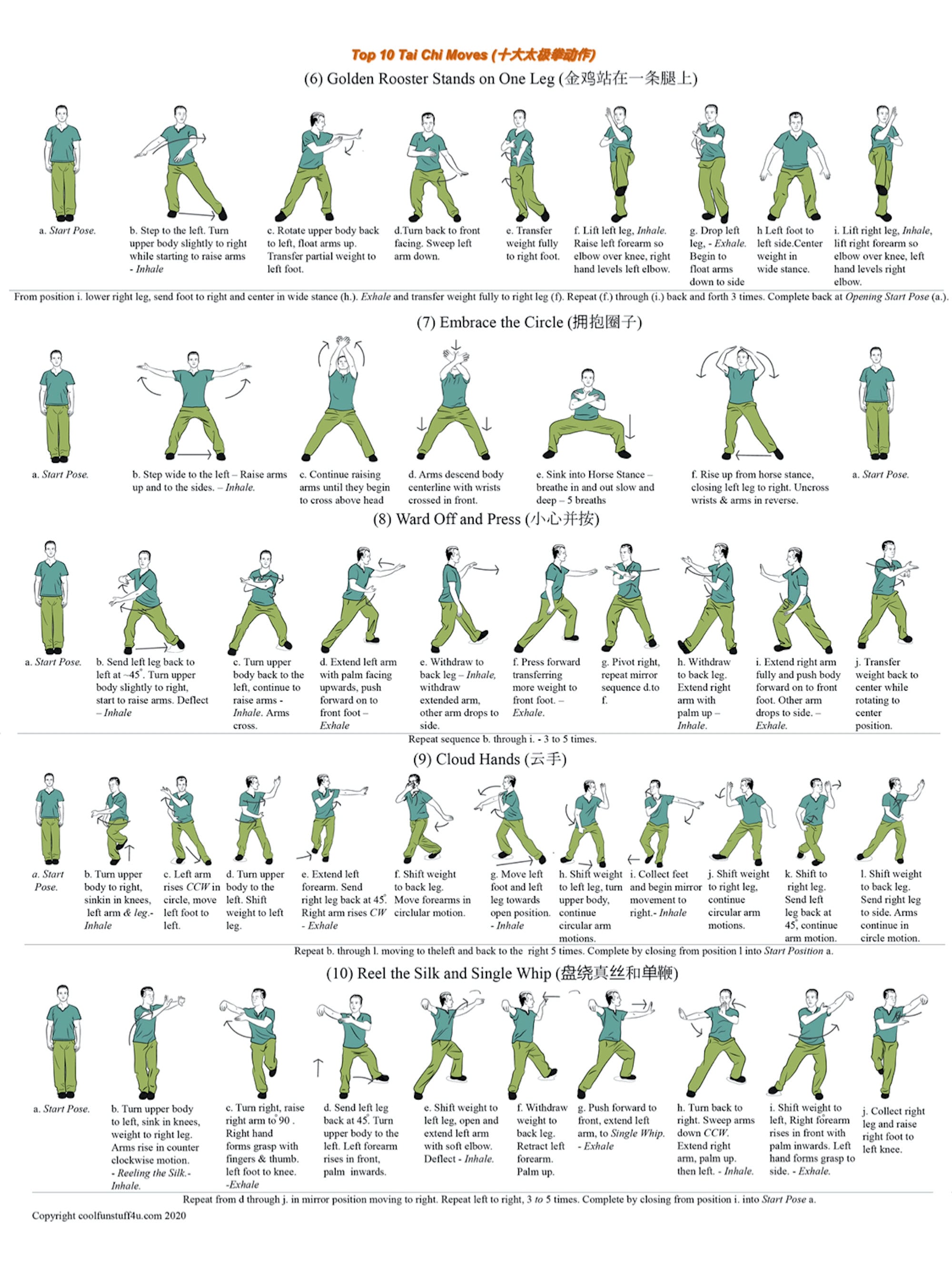 Printable Tai Chi Chart - Customize and Print