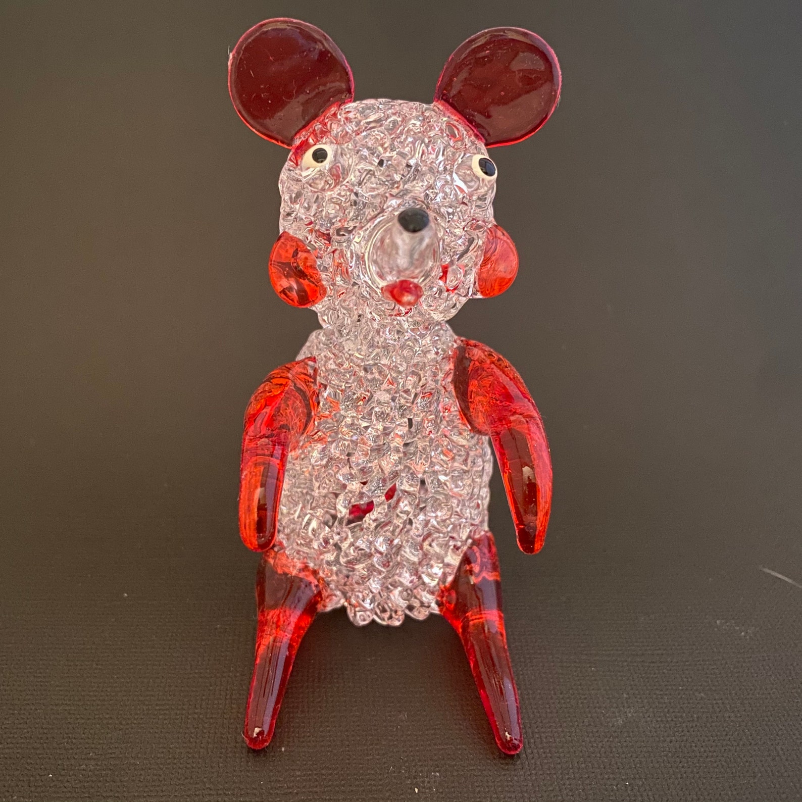 Glass Mouse / Blown Glass Mouse 4 High / Art Glass Etsy