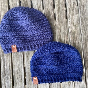 Seed Stitch Men&#39;s Crochet Beanie