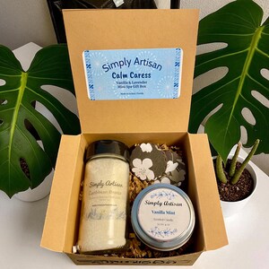 Mini Spa Gift Box, Bath Salts-Candle-Magnets Gift Box, Handmade Gift