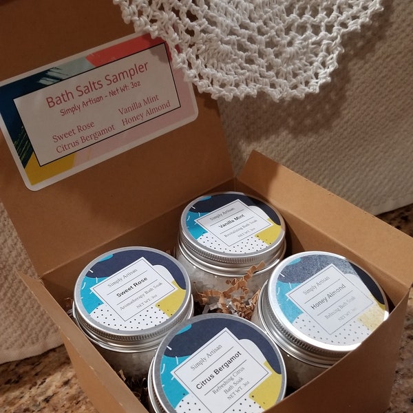 3oz Bath Salts Sampler Gift Set