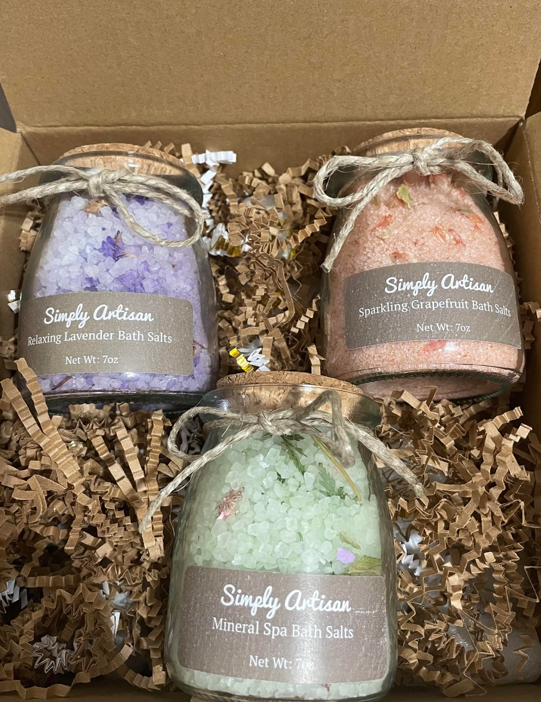 Luxurious Bath Salts Gift Set Etsy