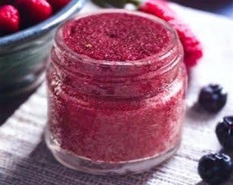 2oz Berries & Cream Lip Scrub, Gift for Her