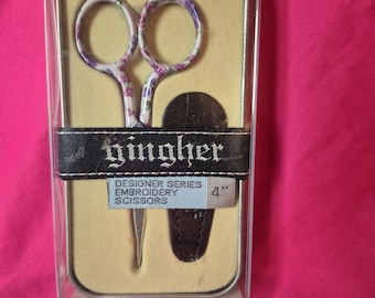 Gingher Designer Series 4” Embroidery Scissors -Ashley 2007