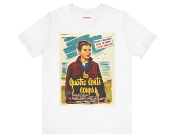 Film Lover Tee, Francois Truffaut, French New Wave, Retro Cinema Shirt, Les Quatre, Movie Buff Gift, Film Enthusiast Top, French Movie Tee,
