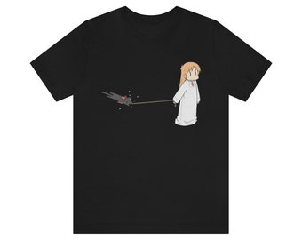 Nichijou Anime T-Shirt: Hakase, Shinonome & Sakamoto Cat