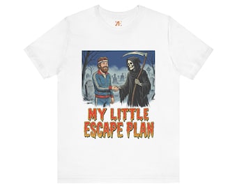 My Little Escape Plan Comic Illustration T-Shirt | Retro Meme Art