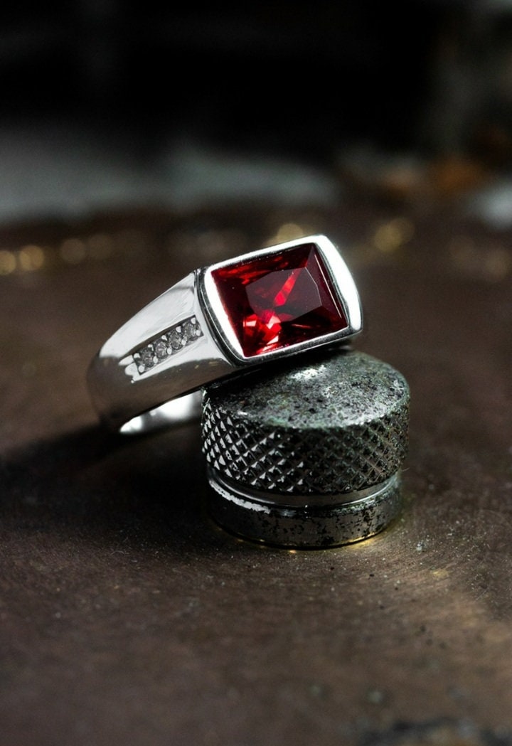 Natural Ring Mens Ring 925 Sterling Silver Gift for Him