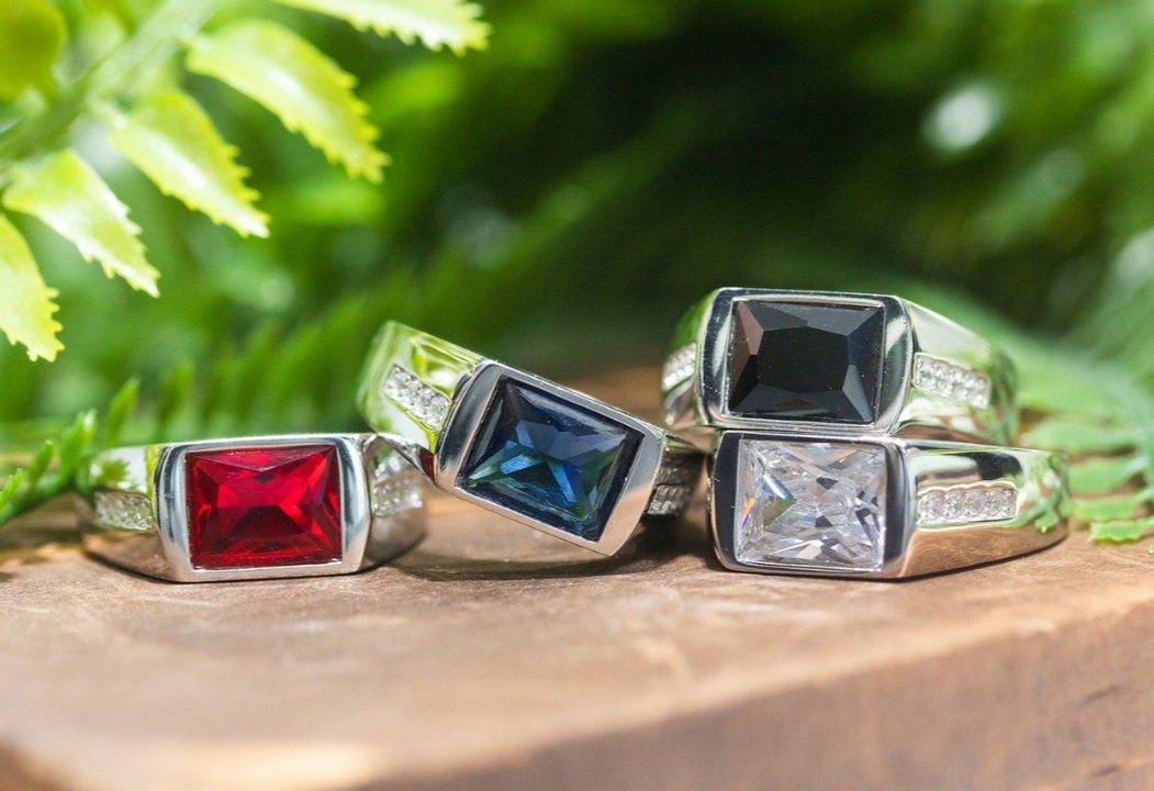 Natural Ring Mens Ring 925 Sterling Silver Gift for Him