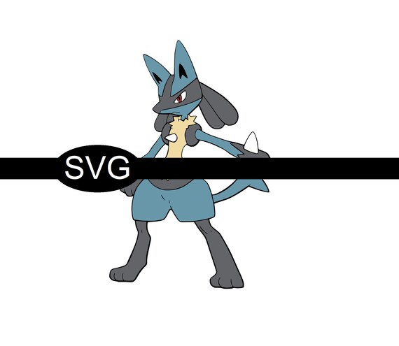 Download Lucario Pokemon Layered Svg File Etsy