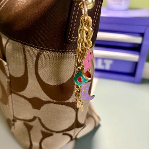 Waterfall Charm Purse Keychain