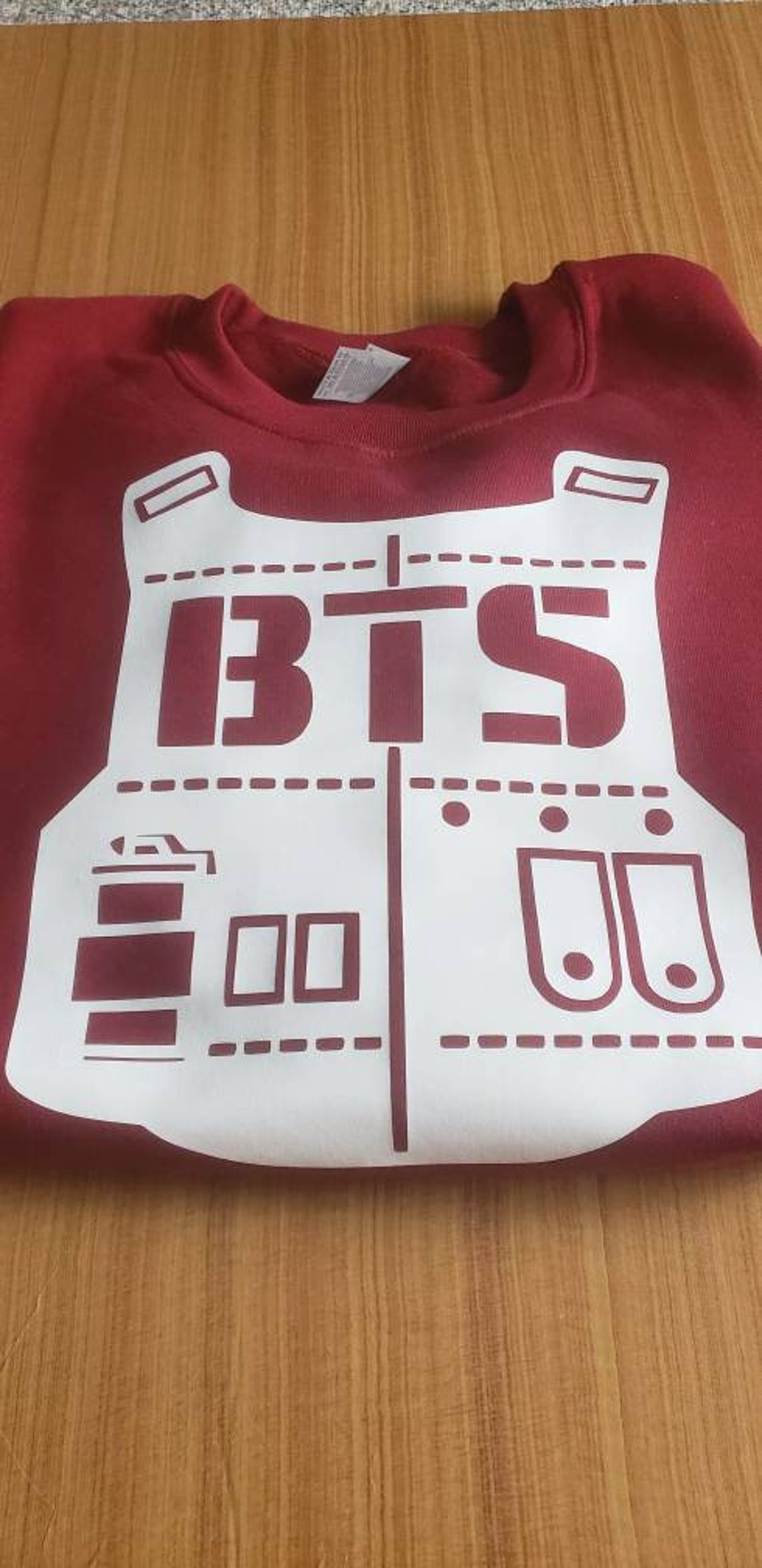 bts v sweater vest