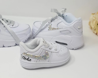 Personalised shoes baby sizes.valentines gift .new born baby first birthday gift