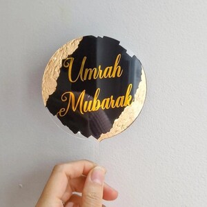 Taarttopper set wegwijzer Umrah Mubarak