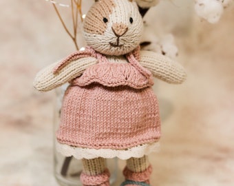 Bunny Doll With Removable Dress and Shoes