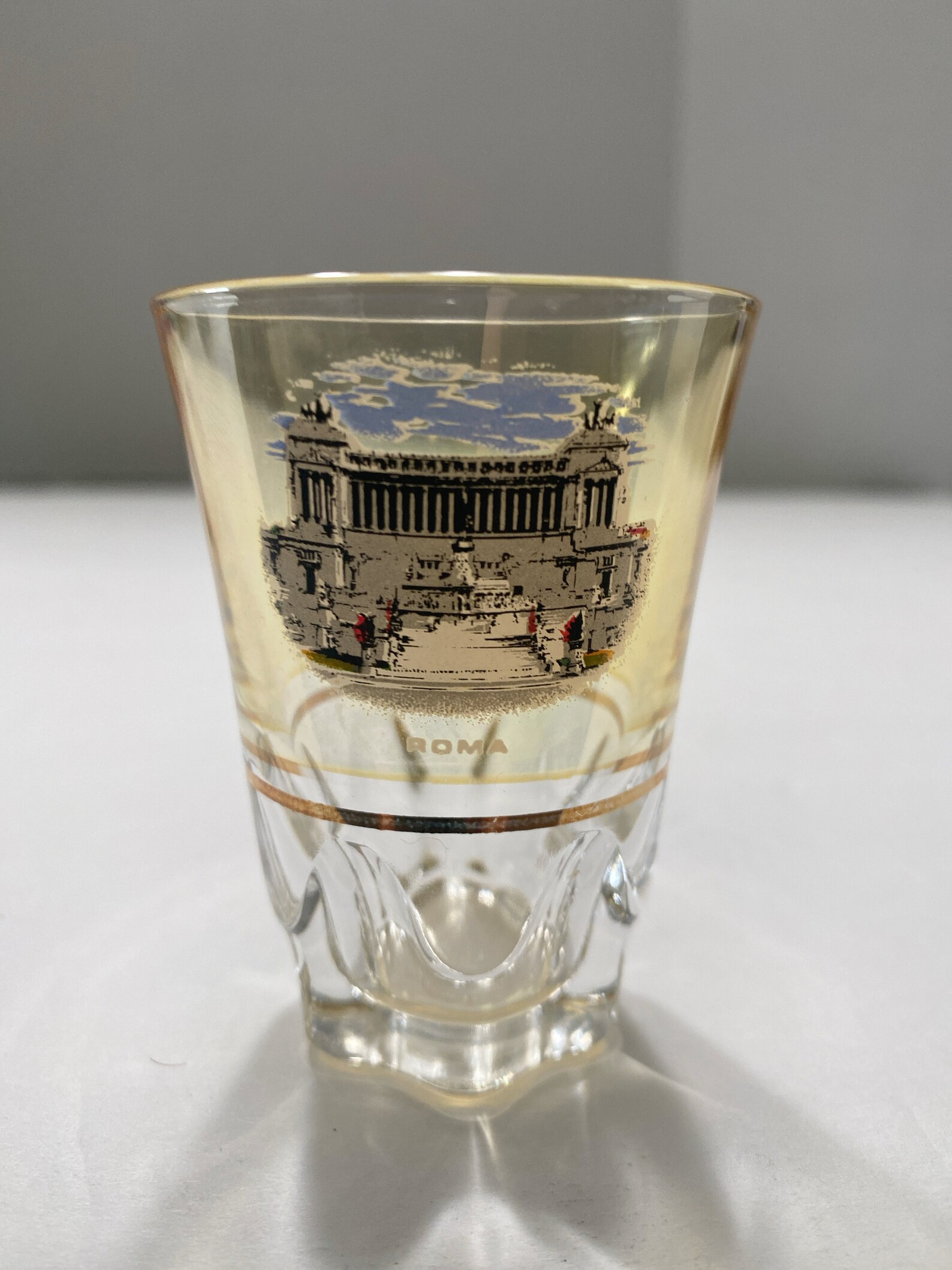 Shot Glass / Barware Rome Italy Piazza Venezia Vintage 1980s Etsy