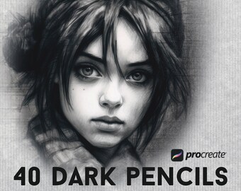 Procreate Sketching Brushes | Anime Comic Linework for iPad