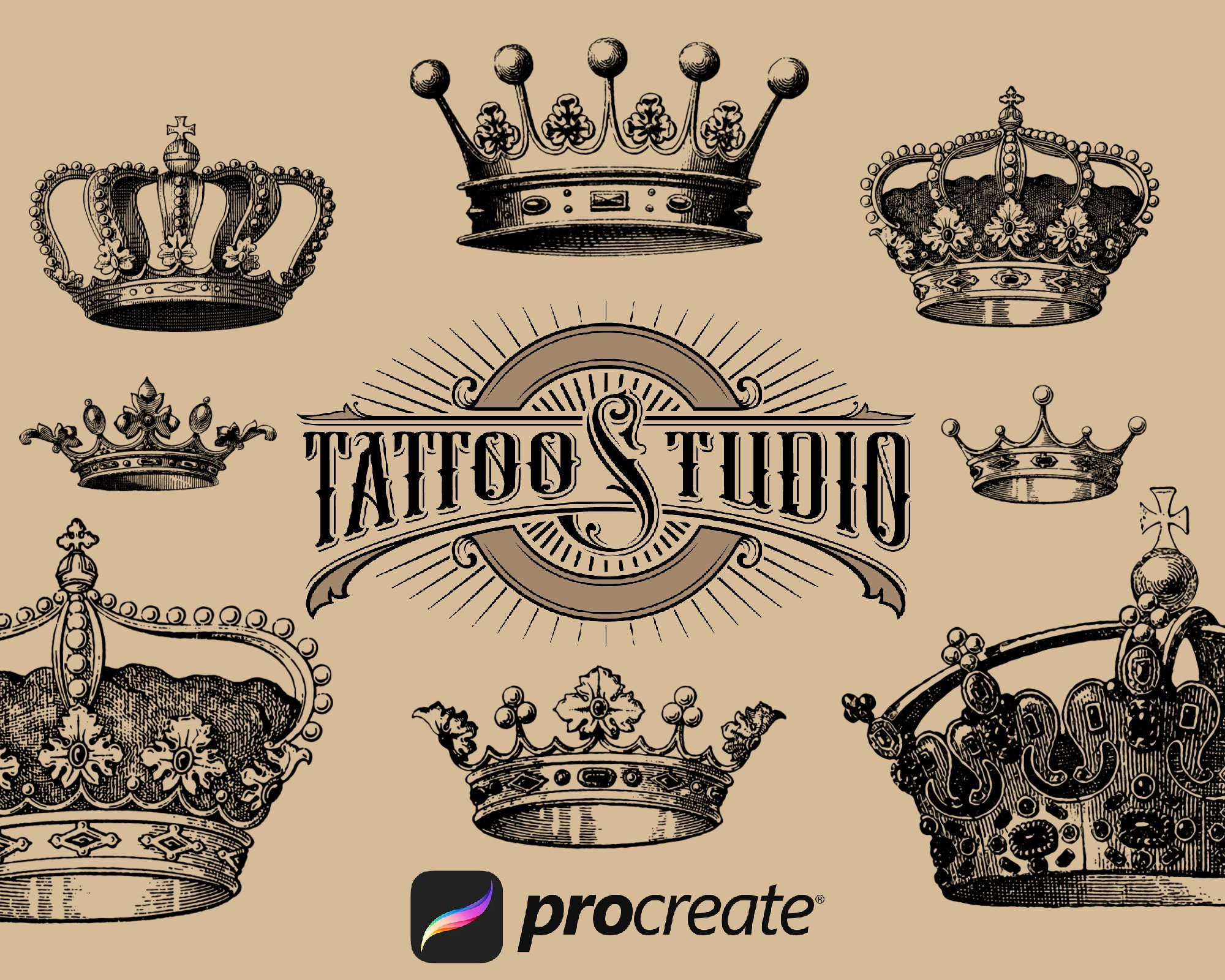 Download free vector of Luxurious royal crown designs vector collection  about crown, vintage, award, beauty, and… | Crown tattoo design, Crown  drawing, Crown design