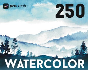 Procreate Watercolor Brushes | Paint Texture for iPad