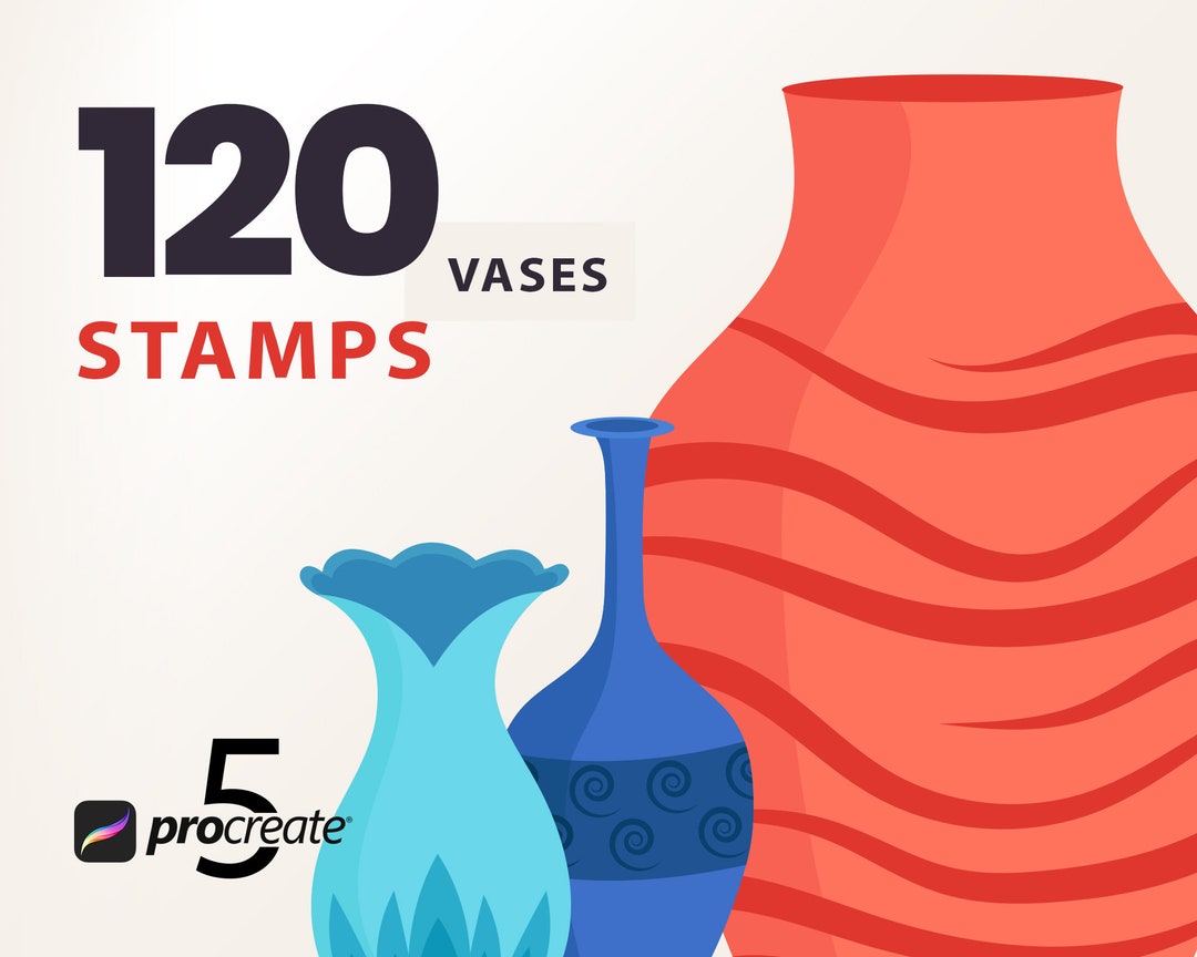 120 Boho Vase Stamps for Procreate (digital Download) - Etsy