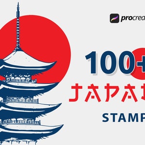 Procreate Japanese Tattoo Brushes: 100+ Oriental Stamps (Digital Download)