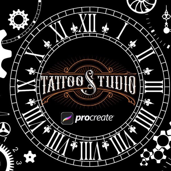 100 Watch Builder Tattoo Procreate Bundle, Procreate Tattoo Brushes , Procreate Tattoo Stencils , Tattoo Artist , Procreate Tattoo Stamps