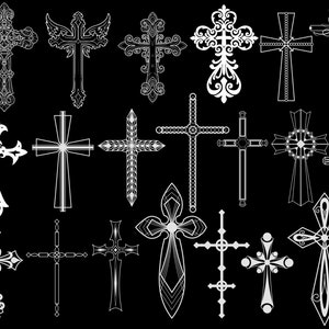 110 Procreate Tattoo Cross Stamps, Procreate Tattoo Cross Stencils ...