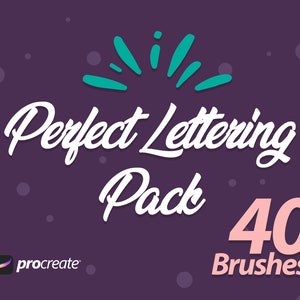 Grundschriftstabe für procreate | Procreate Kalligraphie Pinsel | Procreate Schriftzug Pinsel | handbeschriftungsbürsten procreate