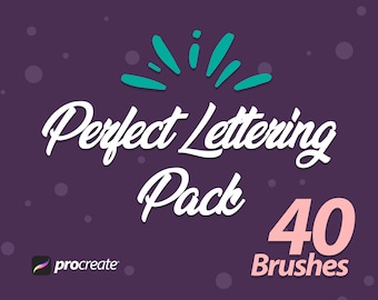 Procreate Lettering Brush Set | Calligraphy Brushes (Digital Download)